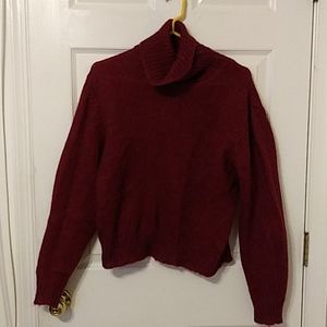 Wool sweater,burgundy